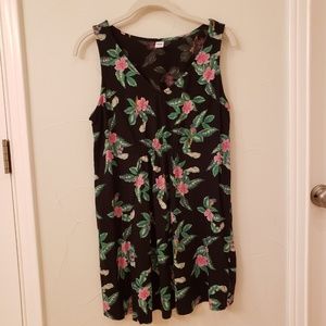 Floral Maternity Bump-Skimming V-Neck Tunic Tank